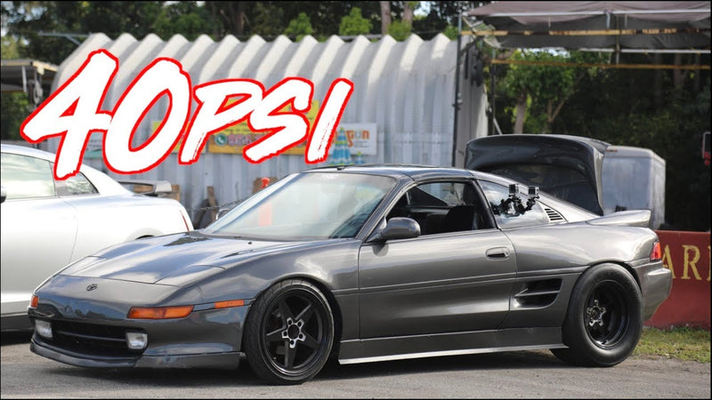 K20 MR2 on 40PSI Surprises GTR and 2JZ Truck!