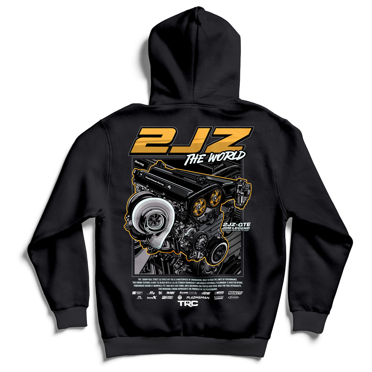 TRC 2JZ The World Engine Hoodie Limited Edition (1300 Entries + 200 Bonus)