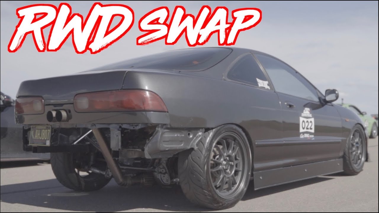 Worlds First RWD Mid Engine Integra - Honda V6 on NITROUS! (Stock Chassis)