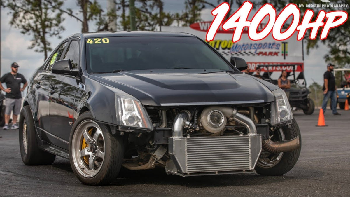 1400HP Cadillac CTSV With HUGE 88MM TURBO Gettin' Rowdy!