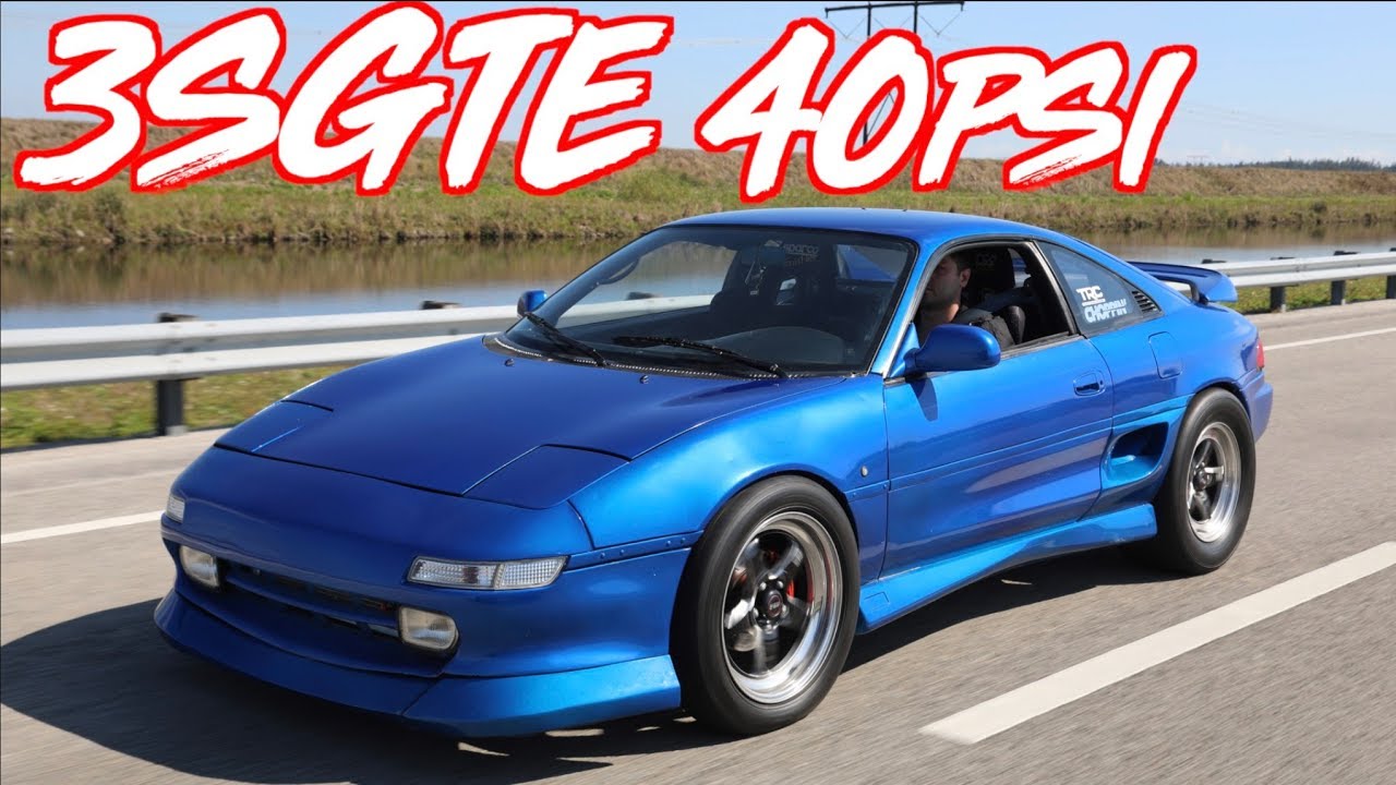 ROWDY MR2 on 40PSI 3SGTE Stroker - Launches on the Street!
