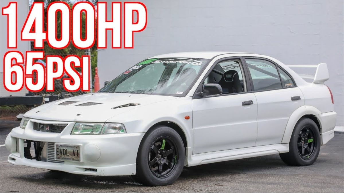 1400HP Evo 6 RS - Worlds Fastest Evo 6? WILD 1/4 Mile Runs & Breaks Dyno Record!