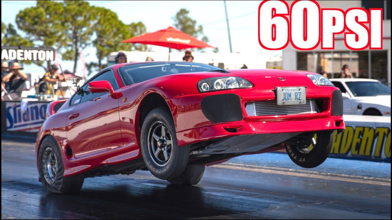 1550HP Supra Pulls GIANT Wheelie Running 60PSI of Boost! - Fastest Supra in Canada