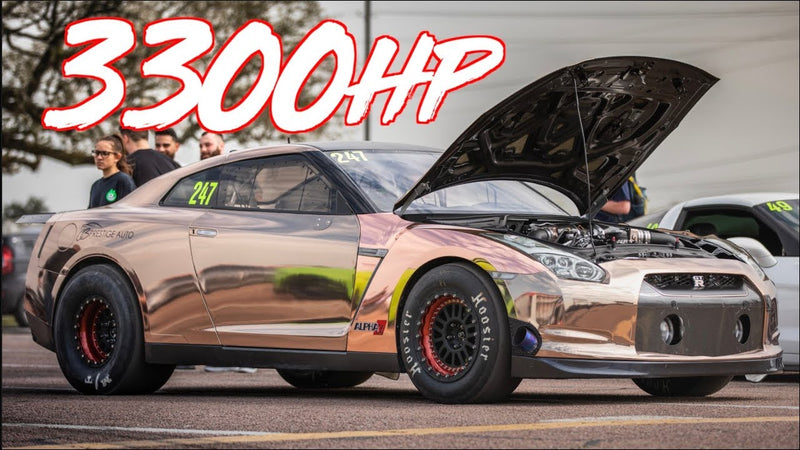 3300HP Nissan goes 223mph - Worlds Most Powerful GTR's Fight for Gold!