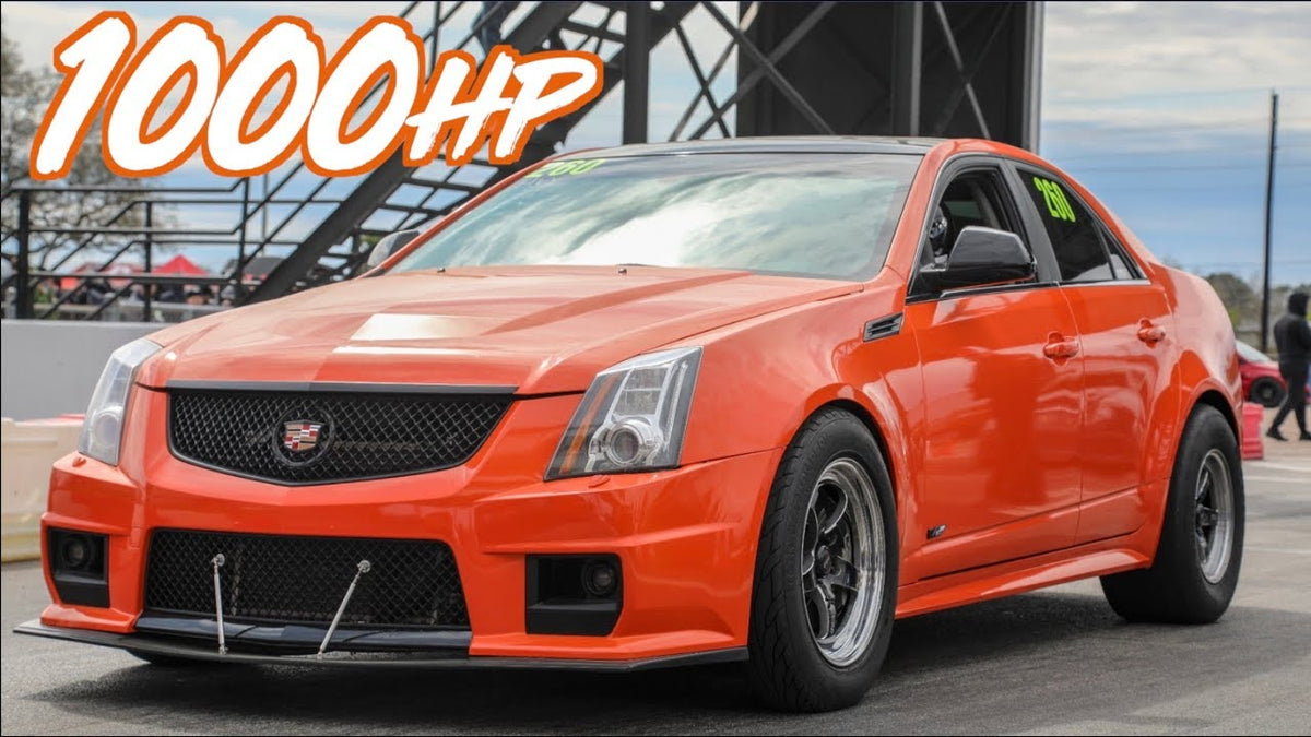 Felicia's 1000HP Cadillac CTSV Wheelies and Street Racing!