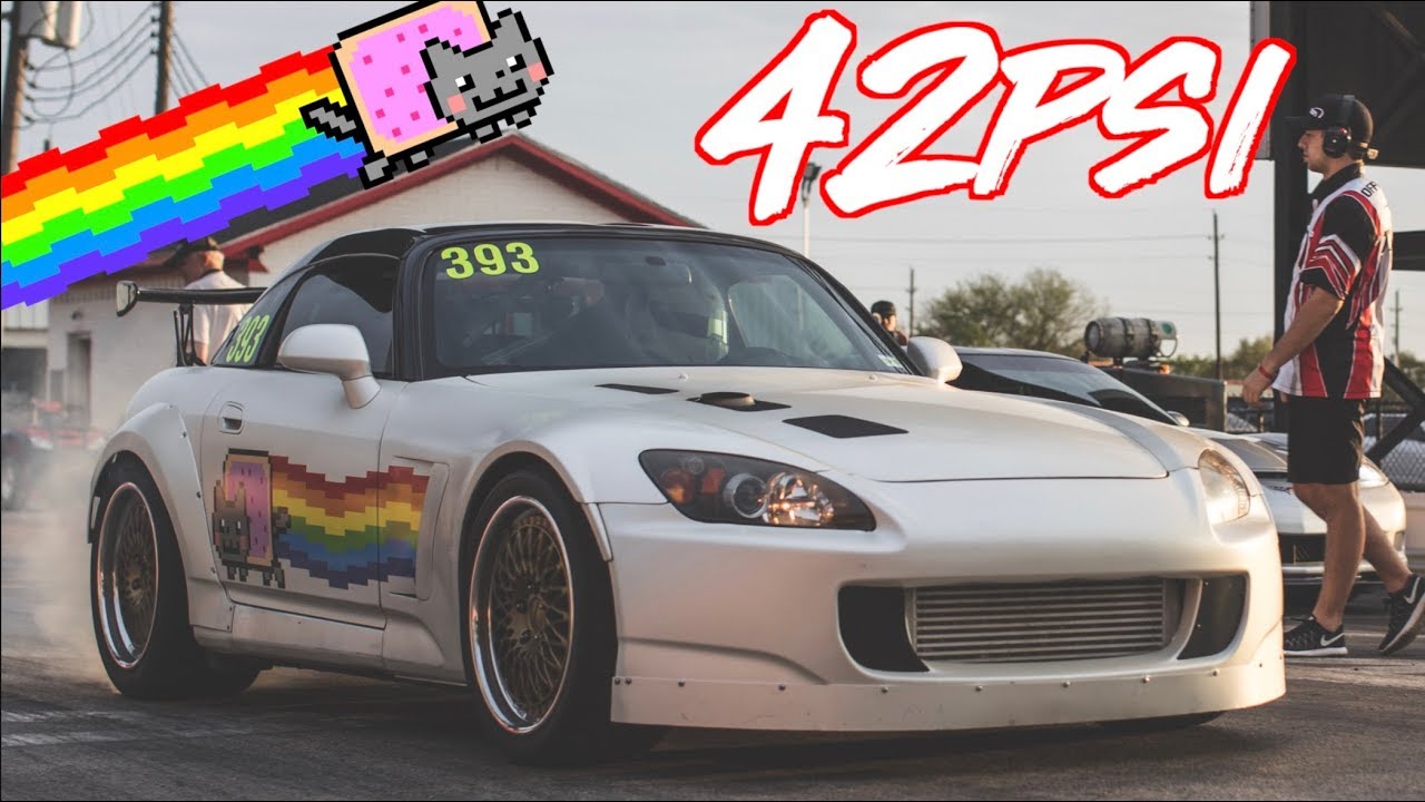 1000HP Sequential Honda S2000 on 42PSI - 4 Cylinder F22 Powered!