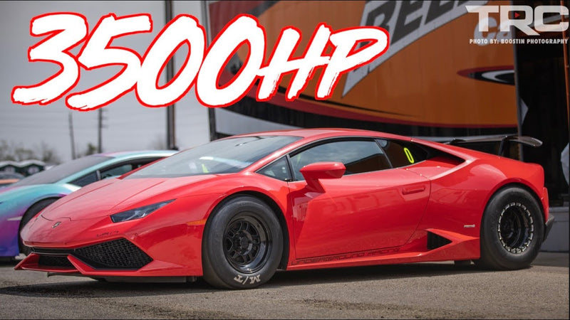3500HP Lambo Drag Wheelie and Roll Race Champions! - Mind Blowing BOOST