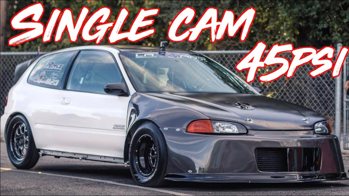 Single Cam Honda Civic on 45PSI! - Accelerates to 161MPH in 9 SECONDS!