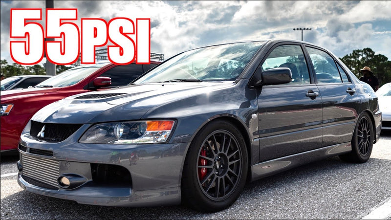 1100HP Sleeper Sequential Evo IX on 55PSI VS 40PSI Evo X and ZX10R!