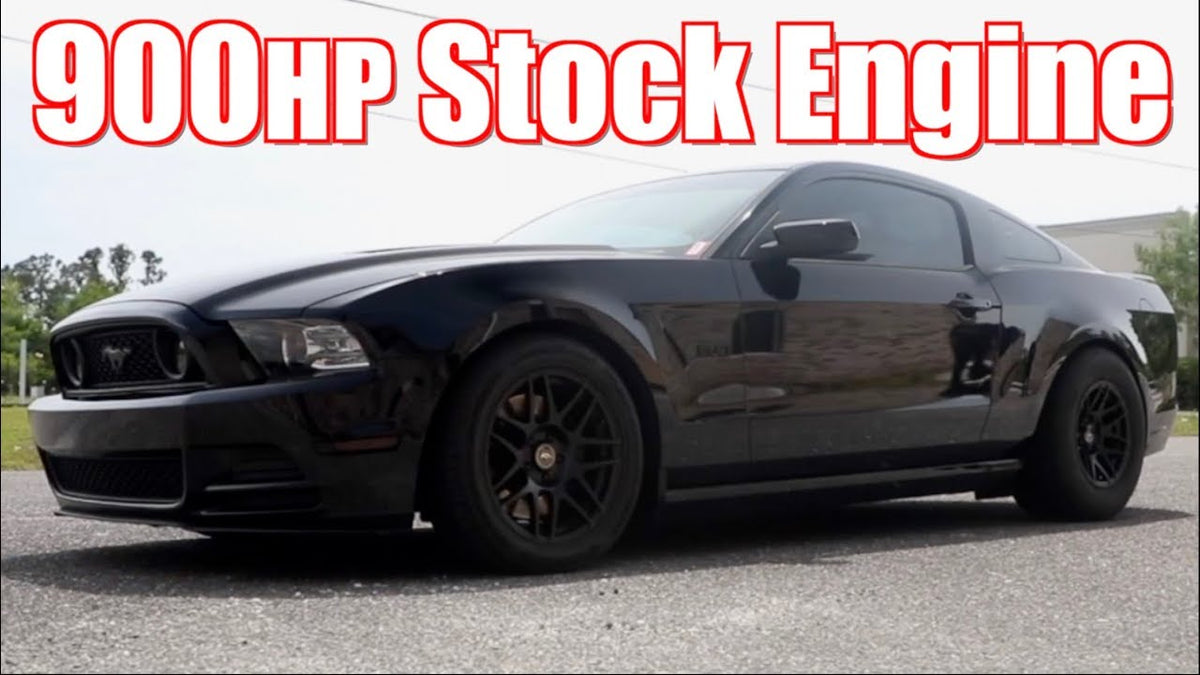 918HP Stock Motor Mustang Street Ridealong and Races Everything!