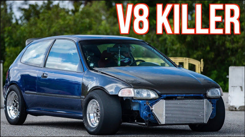 "V8 Killer" Stock Engine Turbo Civic CALLS OUT 1000HP Turbo Camaro!