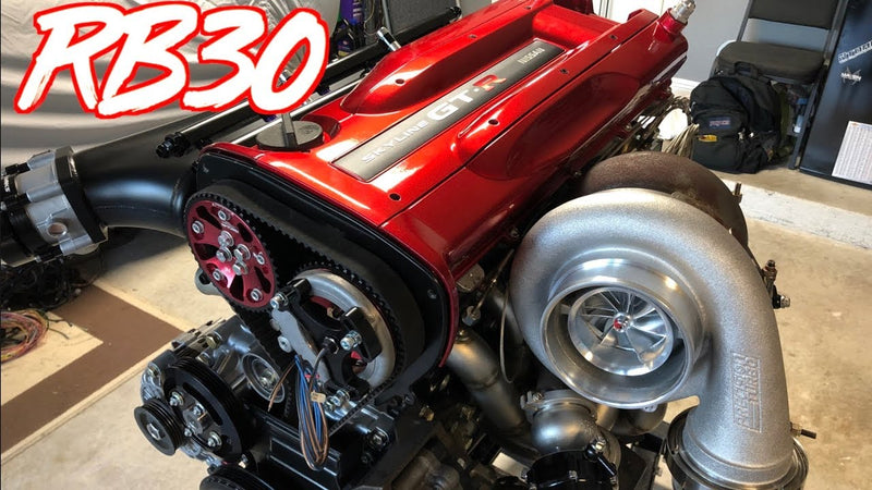 1000+HP Skyline GTR RB30 Engine is Complete! - Motec ECU + Engine Bay Paint