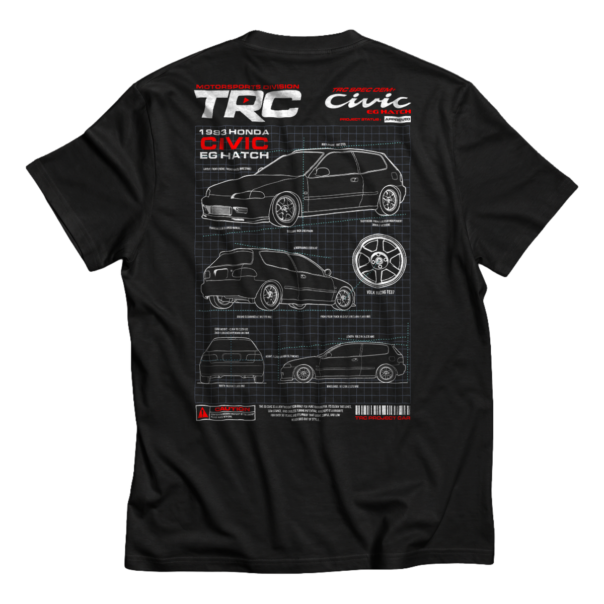 TRC 'EG Hatch Blueprint' T-Shirt