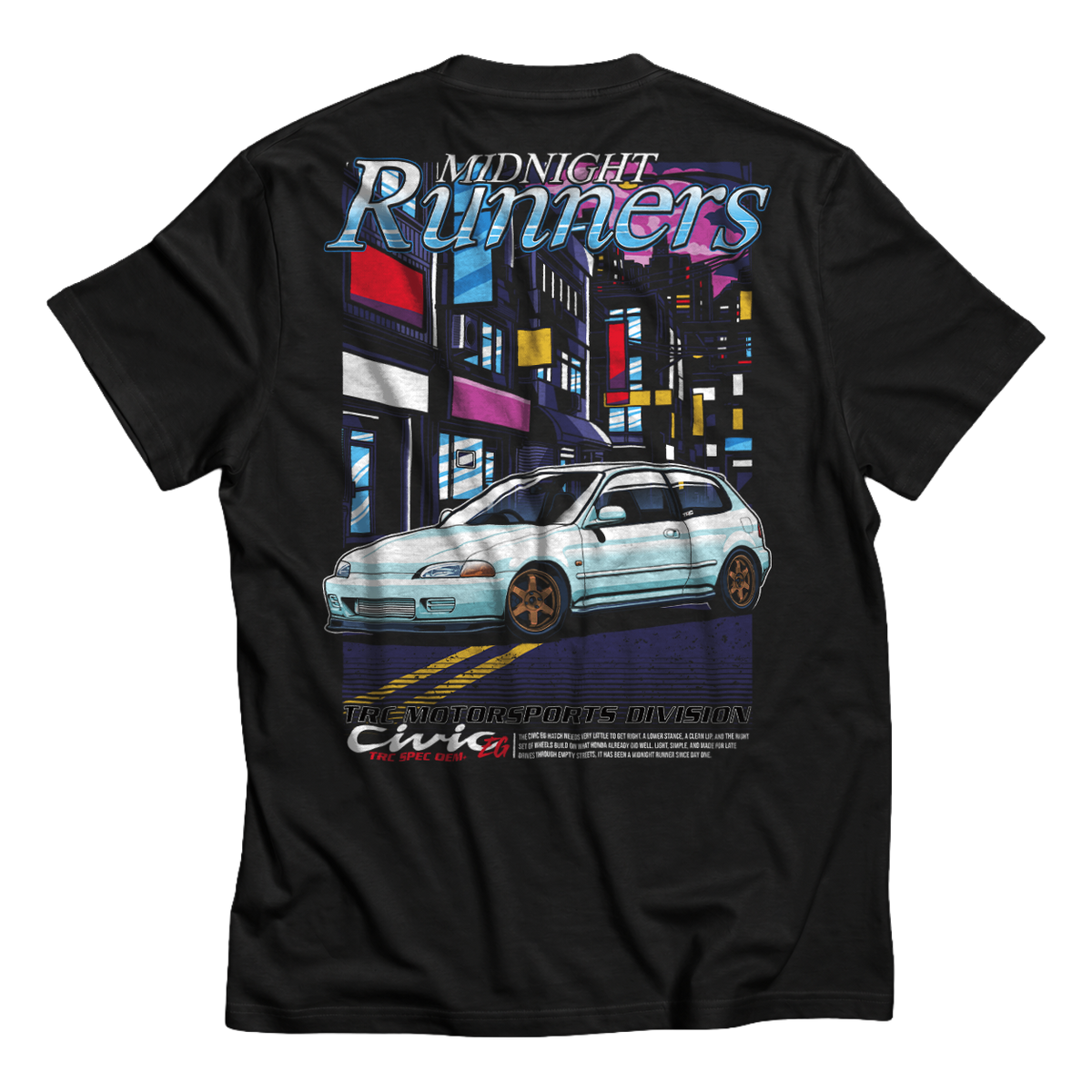 TRC 'Midnight Runners' Civic EG T-Shirt