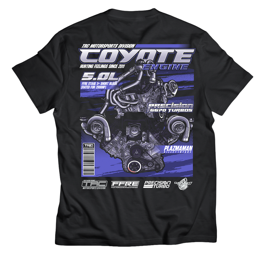 TRC 2000HP FFRE Coyote Engine T-Shirt – That Racing Channel