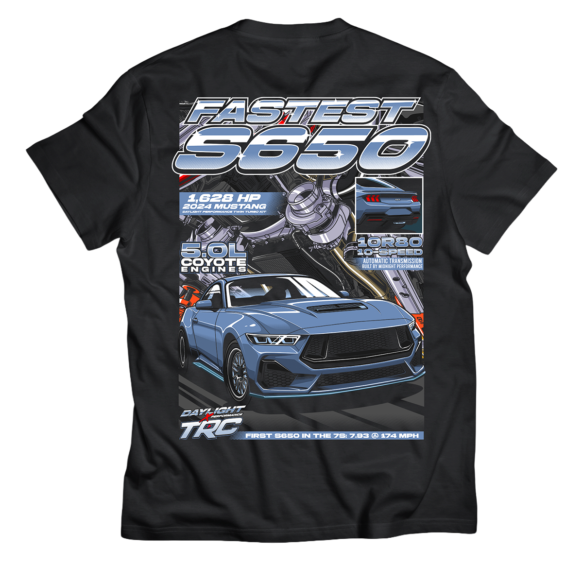 TRC x Daylight Performance S650 Mustang T-Shirt – That Racing Channel