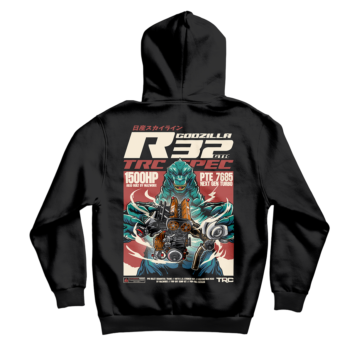TRC RB30 'Godzilla' Engine Premium Hoodie