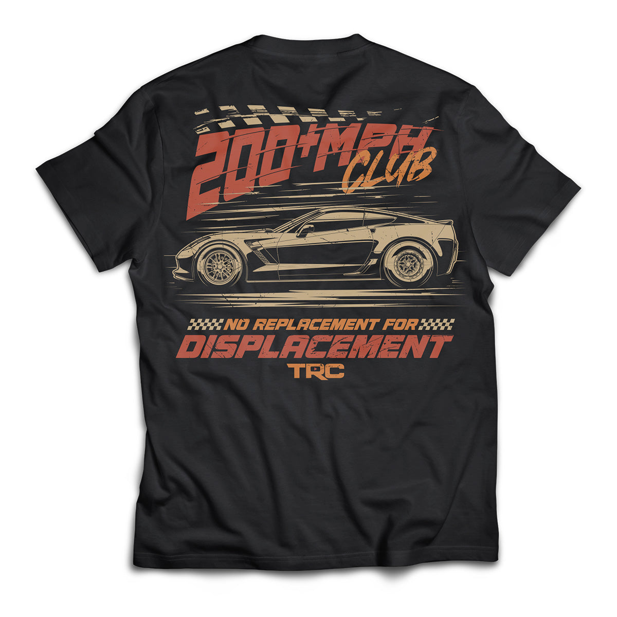 200+MPH Club - No Replacement For Displacement Premium T-Shirt (450 Entries)