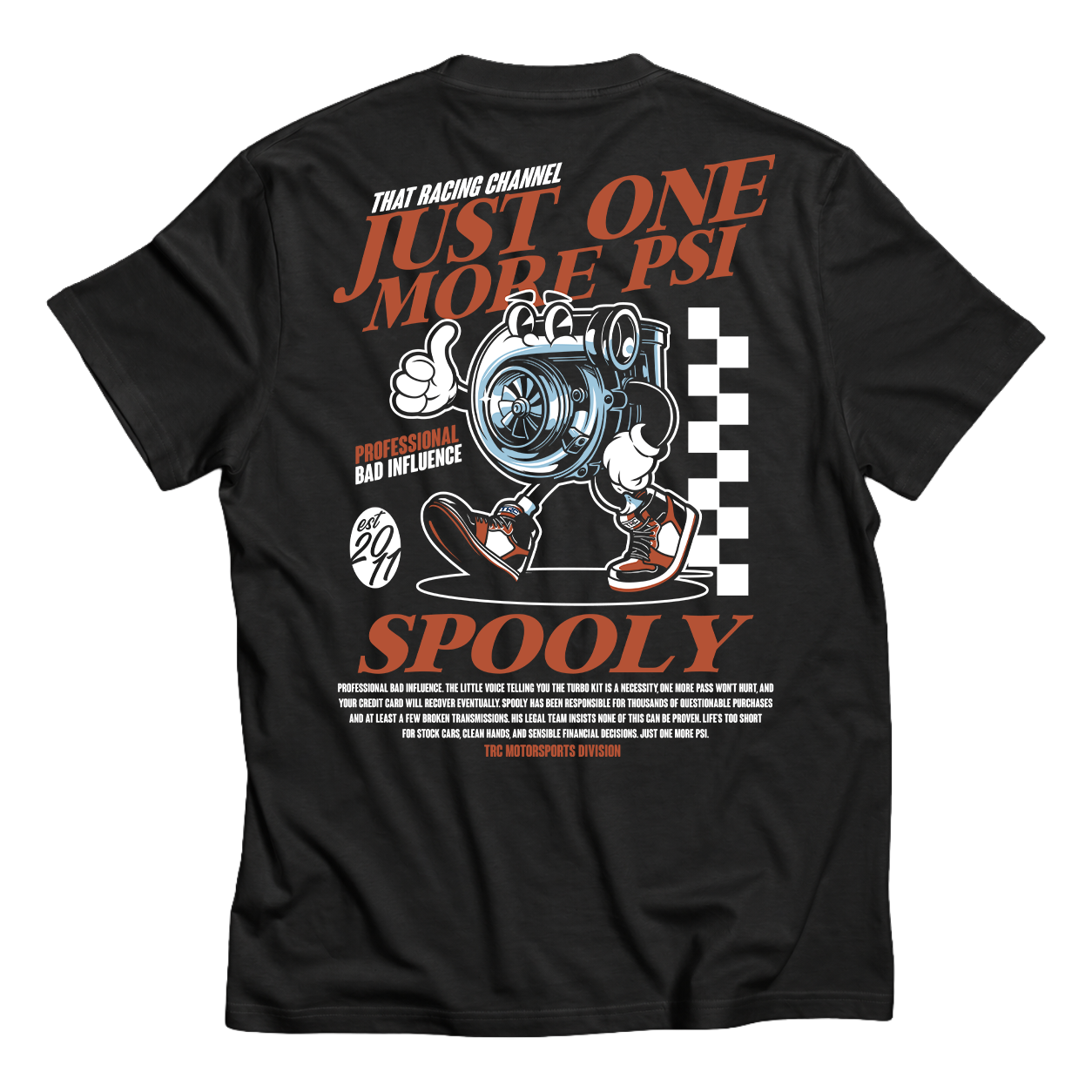 TRC 'Spooly' Professional Bad Influence T-Shirt – That Racing Channel