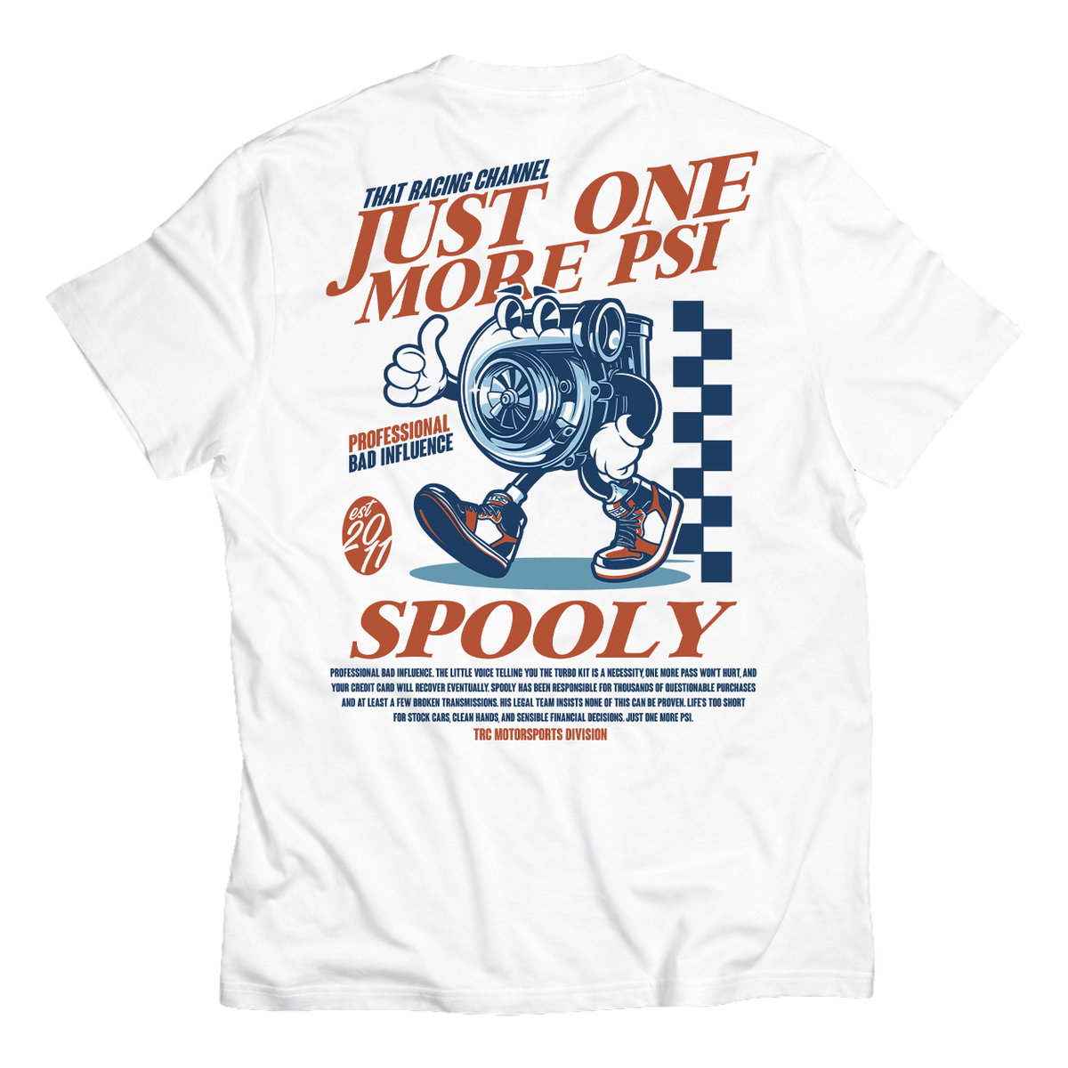 TRC 'Spooly' Professional Bad Influence Premium T-Shirt (White)
