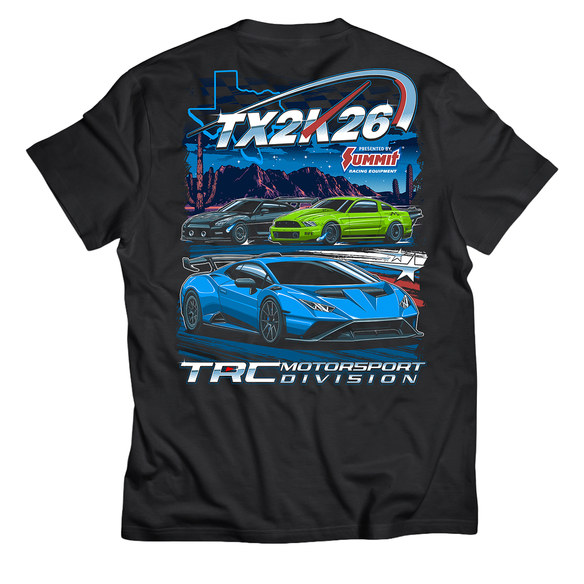 TRC x TX2K26 'Heavy Hitters' T-Shirt – That Racing Channel