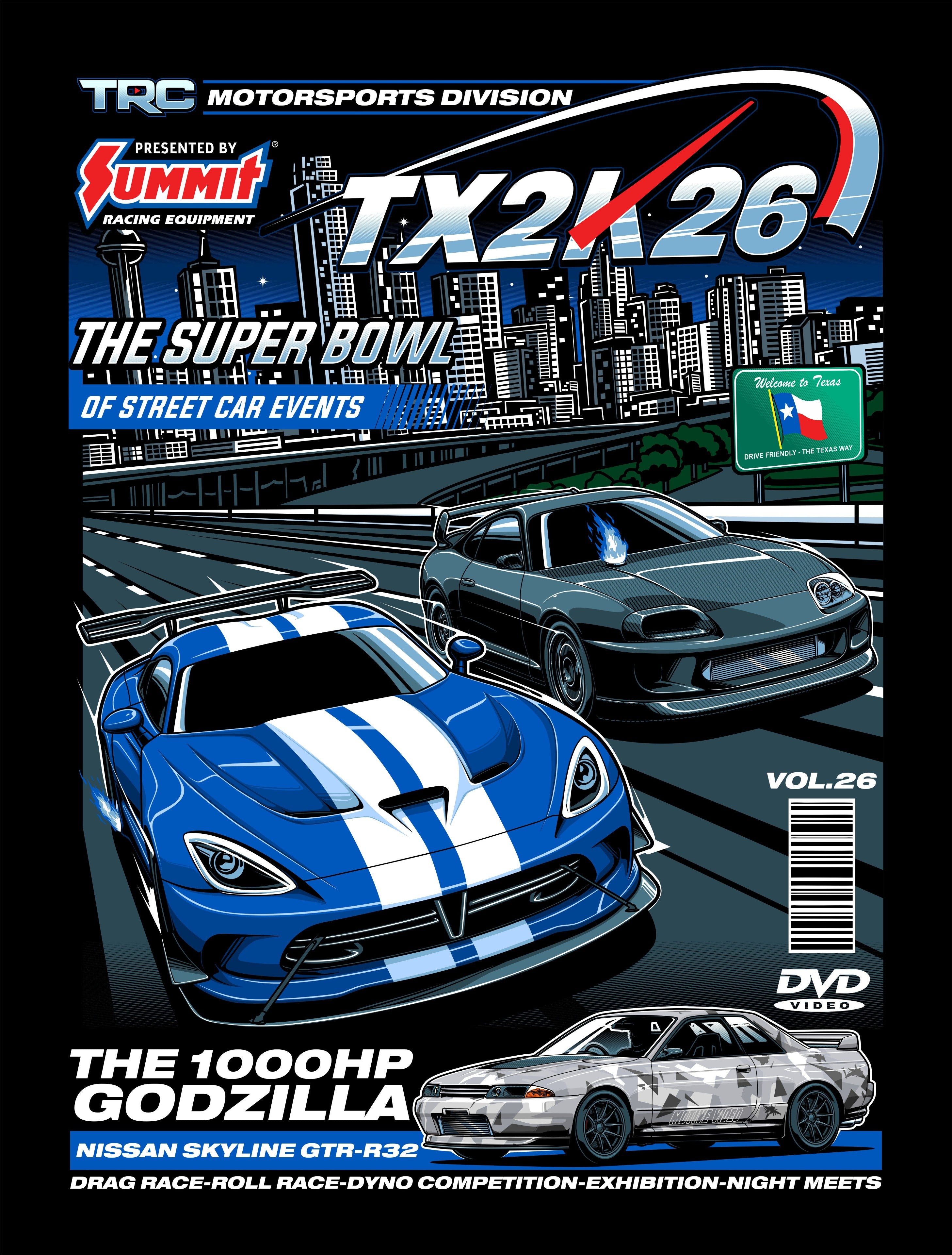 TRC x TX2K26 'Street Legends' Premium Hoodie – That Racing Channel