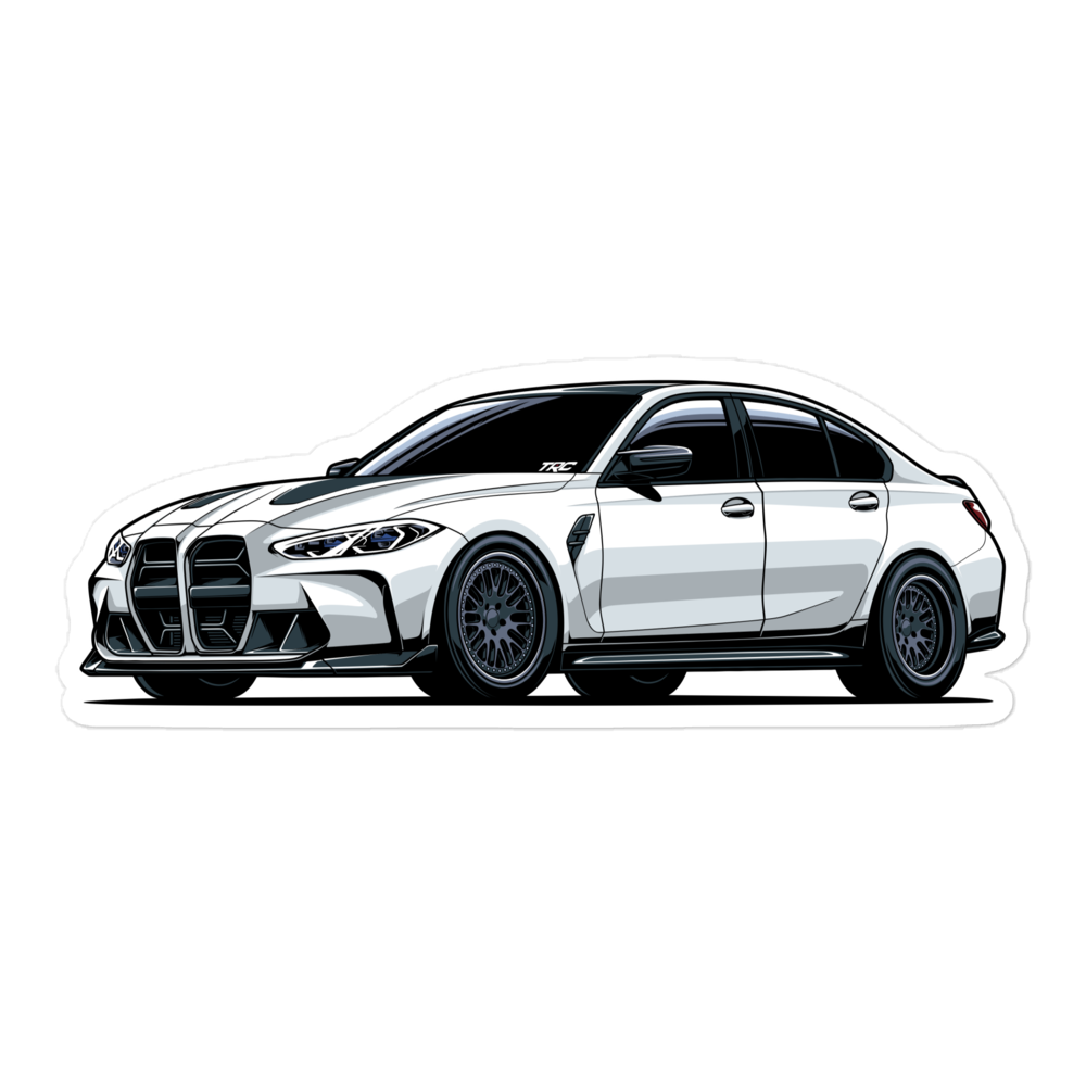 TRC White G80 M3 Sticker – That Racing Channel